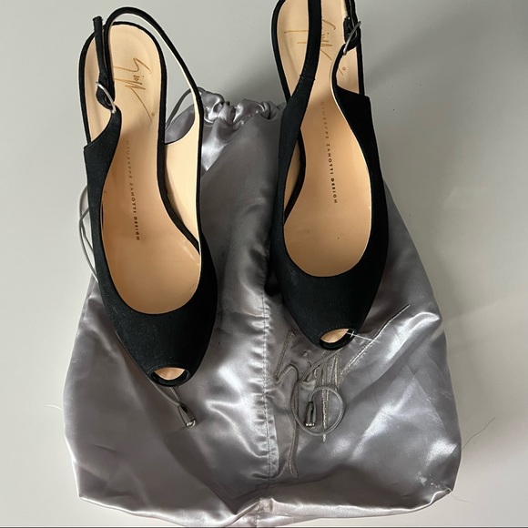 Sharon Suede Slingback Peep-toe Sandal - Picture 2 of 14